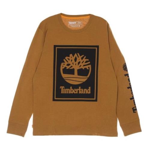 Langærmet Logo Tee Wheat Boot/Sort