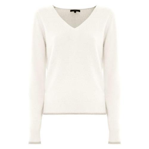 Angora Uld V-Hals Pullover