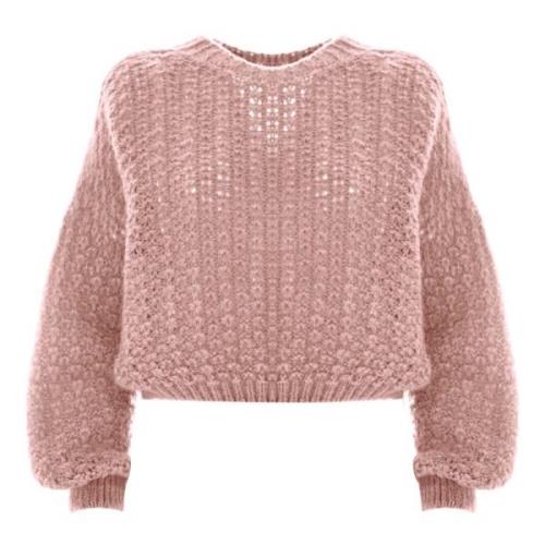 Mohair Uld Cropped Jumper