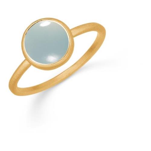 Aqua Chalcedon Petite Ring