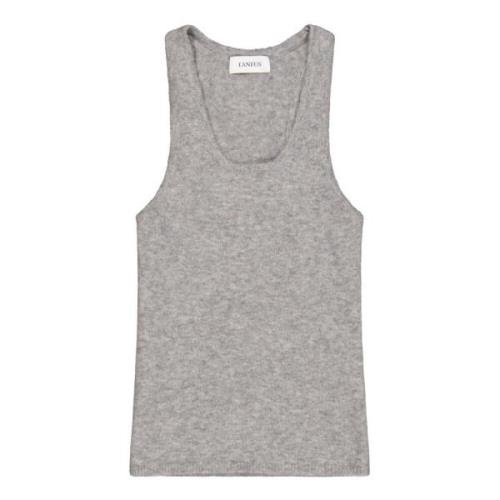 Crew Neck Wool Tank Top