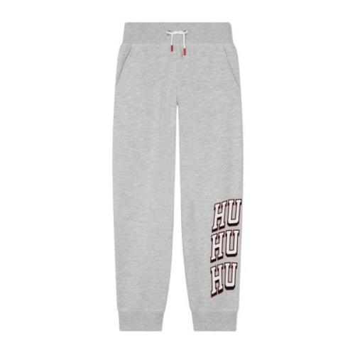 Grå Sporty Børne Sweatpants