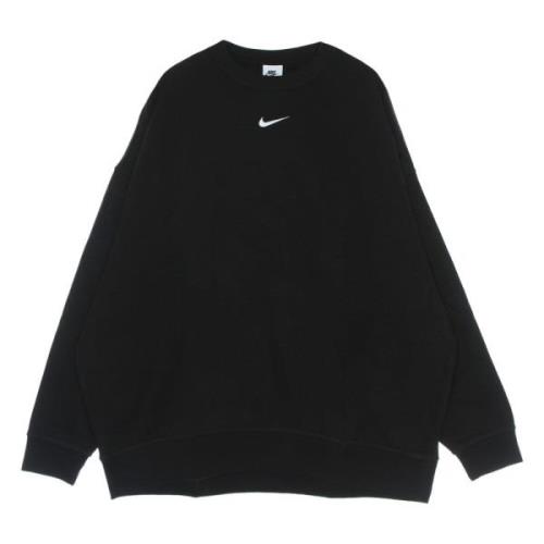 Essentials Crewneck Sweatshirt Fleece Sort/Hvid