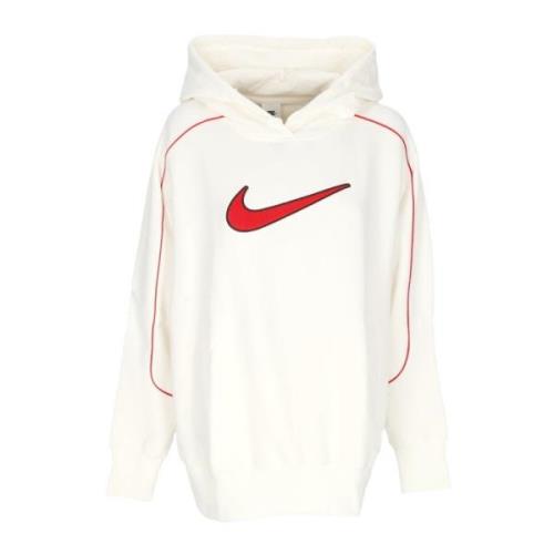 Oversize Swoosh Hoodie Rød