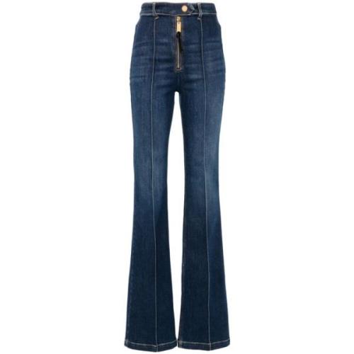 Flare Jeans med Piped Trim Detaljer