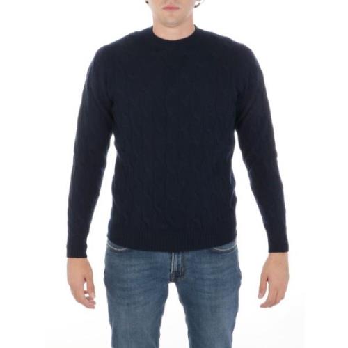 Marine Strik Rund Hals Sweater