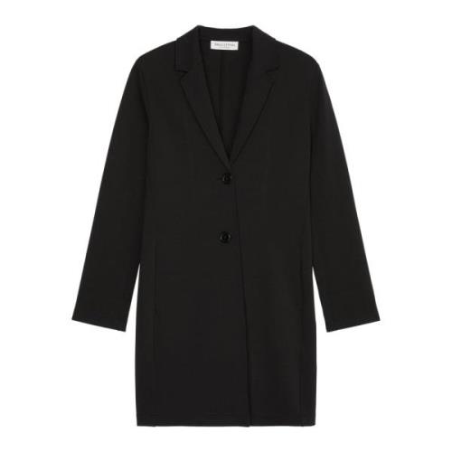 Almindelig lang jersey blazer