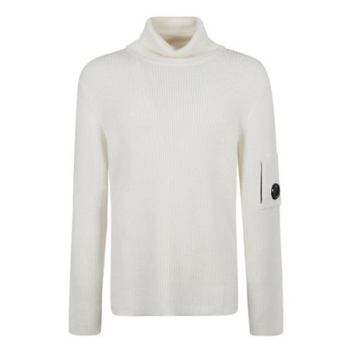 Hvid Gaze Sweatshirt Turtleneck Strikvarer