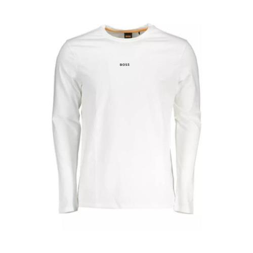 Bomuld Langærmet T-Shirt med Logo