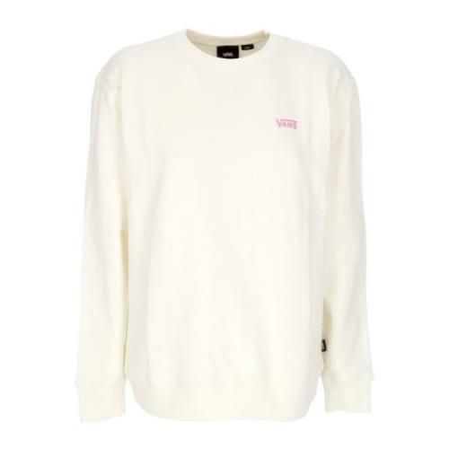 Hvid Sweatshirt med Broderet Logo