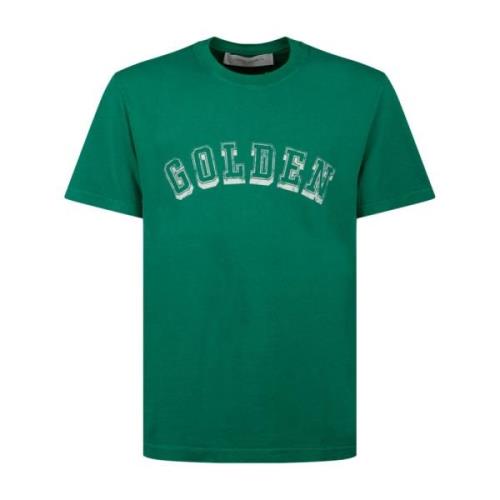 Grøn Logo Print T-shirt Mænd