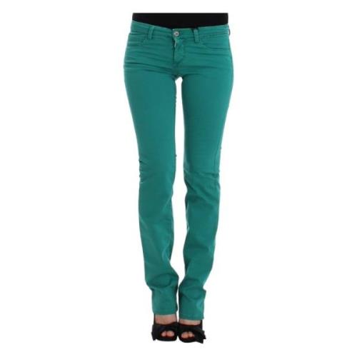 Grøn Straight Leg Jeans Elegant Stil