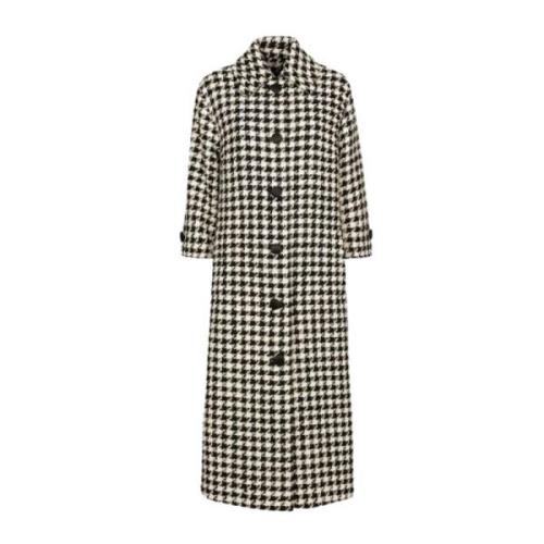 Houndstooth Trench Coat