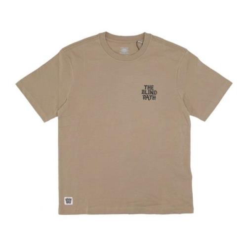 Khaki Tee med Timber Broderi