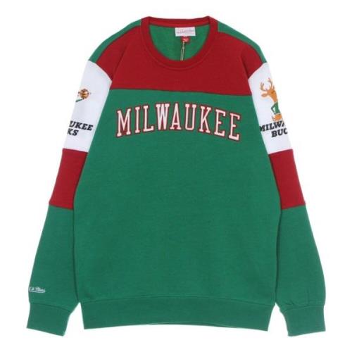 Milwaukee Bucks Crewneck Sweatshirt NBA Hardwood Classics