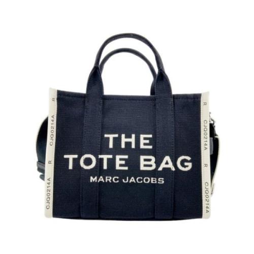 Sort Tote taske med beige kant