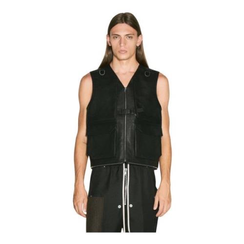 Læder Utility Vest