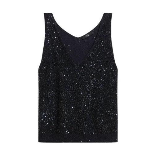 Paillet V-hals Tank Top