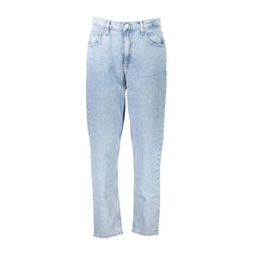 Højtaljede Tapered Bomuldsjeans