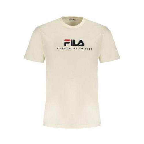 Afslappet bomuldst-shirt i beige