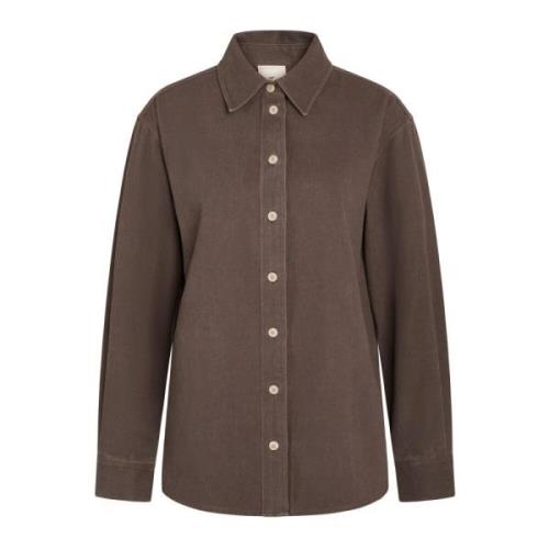 Moderne Overshirt i Ash Gray