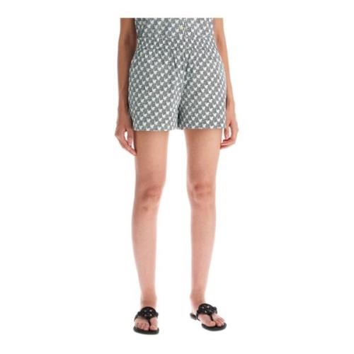 Zebra Print Poplin Shorts