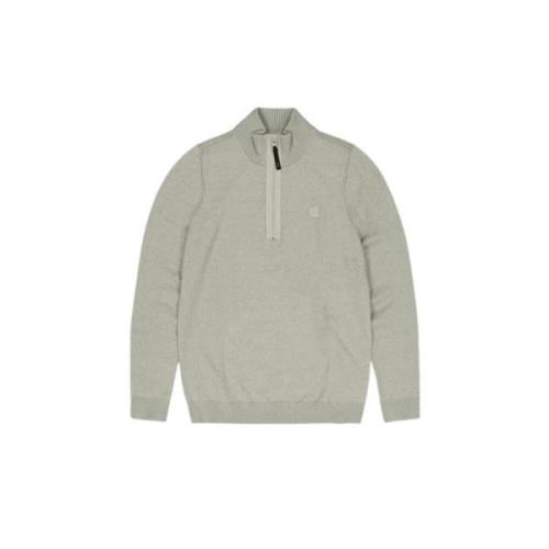 Grøn Halfzip Sweater Stilfuld Komfort