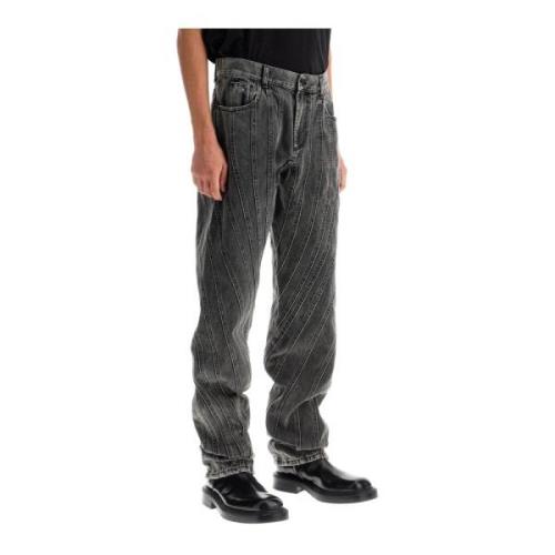 Spiral Baggy Denim Jeans