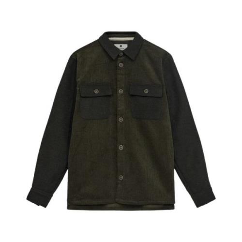 Cord Mix Overshirt Let og Stilfuld Skjorte