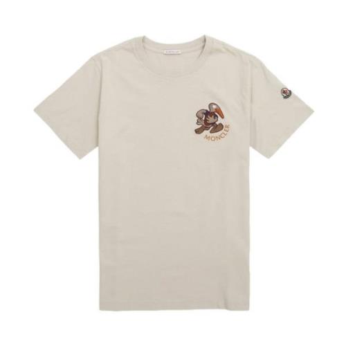 Broderet Patch T-shirt med Mon Duck