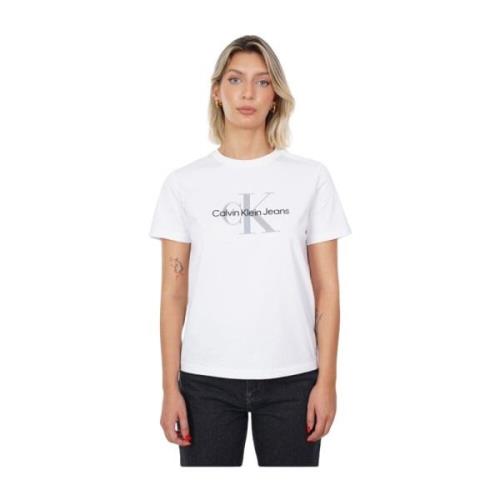 Hvid Logo Bomuld T-shirt