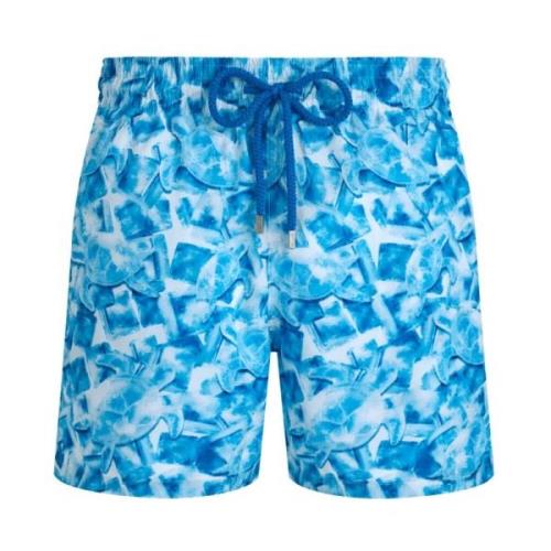 Ultralyse og pakbar Iced Turtles badeshorts til mænd