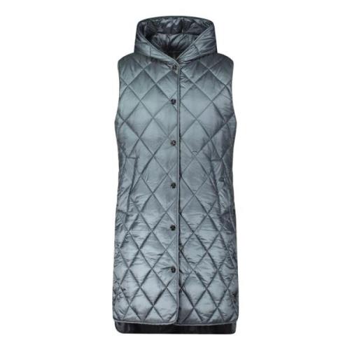 Moderne Hætte Lang Puffer Vest