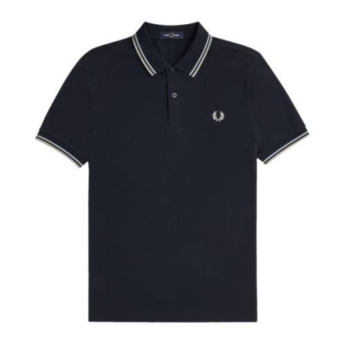 Twin Tipped Polo i Navy/Sølv/Grå