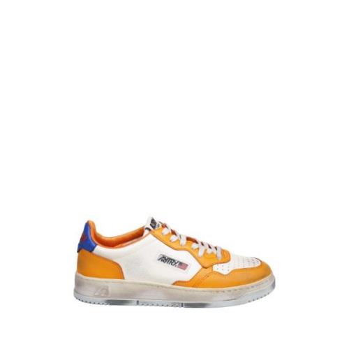 Retro Vintage Sneaker i Orange/Blå