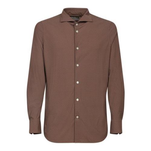 Brun Polo Skjorte Elegant Stil