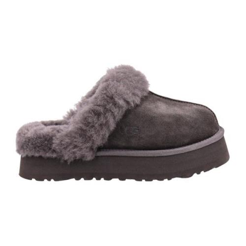 Suede Diskette med Sheepskin Krave