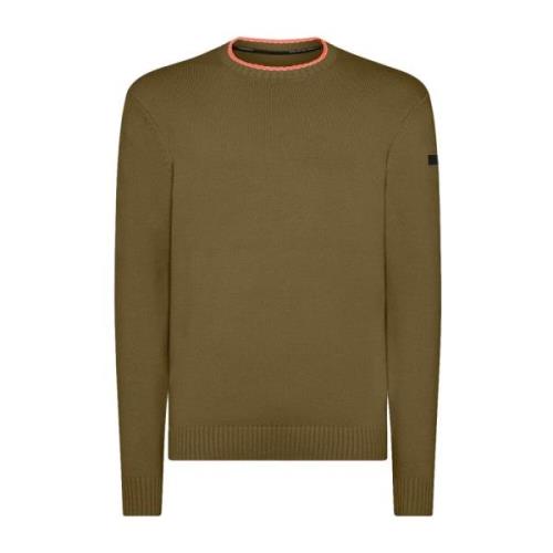 Grøn Khaki Bomuld Jersey