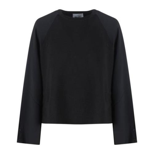 Silkeærmet Crew Neck Sweater