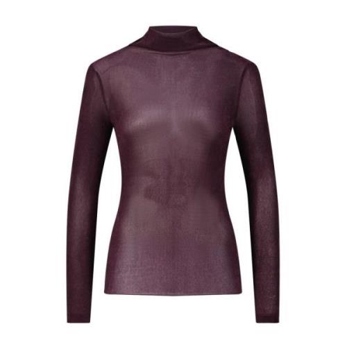 Mesh Velvet Langærmet Top