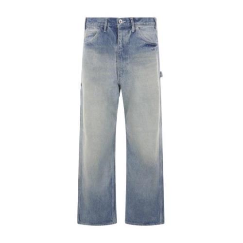 Stone-Wash Denim Jeans