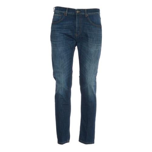 Mørk Denim Gulerod Slim Fit Jeans