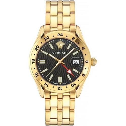 Kvartsur Greca Time GMT VE7C00723 - Herreur Guld