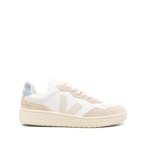 Hvide Beige Pastelblå Sneakers