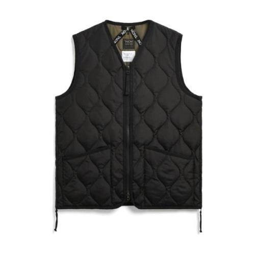 Militær Zip-Up V-Hals Vest