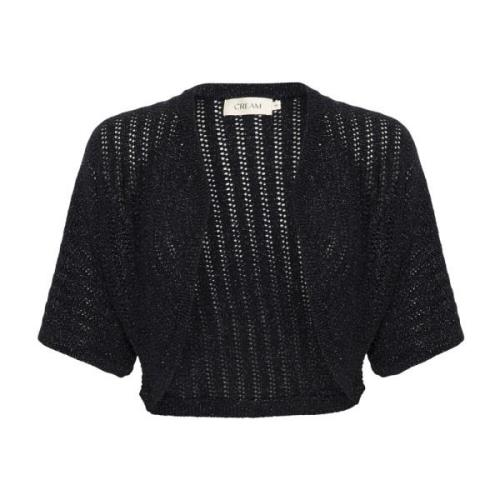 Sort Strik Bolero Sweater