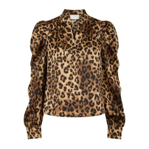 Leopard Print Bluse Rosslyn Stil