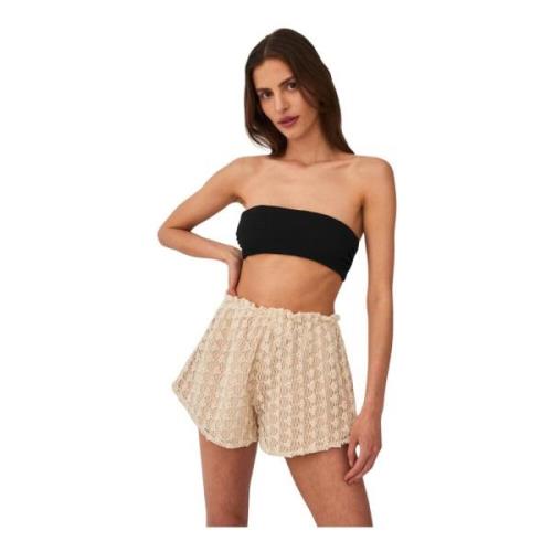 Delikate Side-Tie Shorts Sand