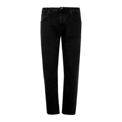 Slim Sort Stræk Denim Jeans