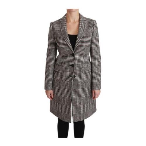 Multifarvet Ternet Uld Blazer